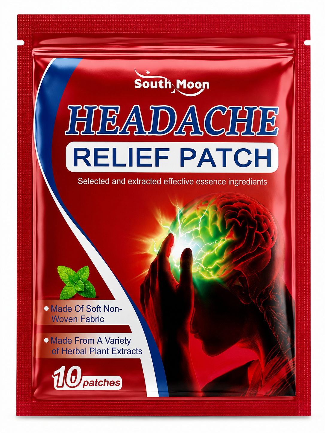 Herbal Headache Relief Patches (10 pcs.)